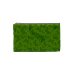 Avocado Green Butterfly Print Cosmetic Bag (Small)