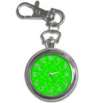 Chartreuse Green Butterfly Print Key Chain Watches