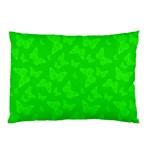 Chartreuse Green Butterfly Print Pillow Case