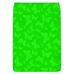 Chartreuse Green Butterfly Print Removable Flap Cover (L)