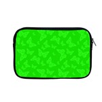 Chartreuse Green Butterfly Print Apple MacBook Pro 13  Zipper Case