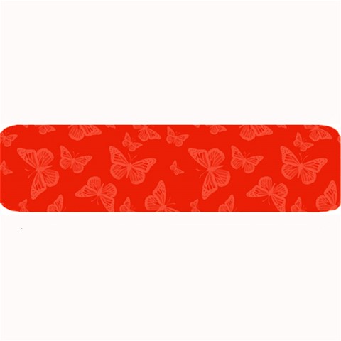 Vermilion Red Butterfly Print Large Bar Mats from ArtsNow.com 32 x8.5  Bar Mat