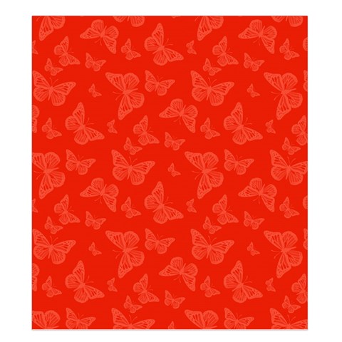 Vermilion Red Butterfly Print Duvet Cover (King Size) from ArtsNow.com Duvet Quilt