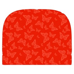 Vermilion Red Butterfly Print Makeup Case (Large) from ArtsNow.com Back