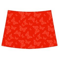 Vermilion Red Butterfly Print Kids  Midi Sailor Dress from ArtsNow.com Front Skirt