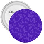 Violet Purple Butterfly Print 3  Buttons