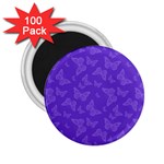 Violet Purple Butterfly Print 2.25  Magnets (100 pack) 