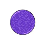 Violet Purple Butterfly Print Hat Clip Ball Marker (10 pack)