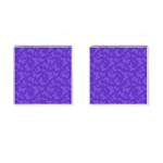 Violet Purple Butterfly Print Cufflinks (Square)