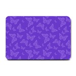 Violet Purple Butterfly Print Small Doormat 