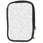 Wedding White Butterfly Print Compact Camera Leather Case