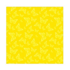 Lemon Yellow Butterfly Print Duvet Cover Double Side (Full/ Double Size) from ArtsNow.com Back