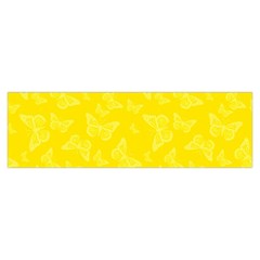 Lemon Yellow Butterfly Print Toiletries Pouch from ArtsNow.com Hand Strap
