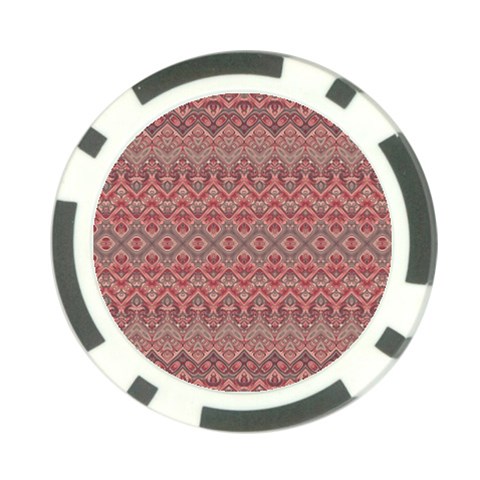 Boho Rustic Pink Poker Chip Card Guard from ArtsNow.com Front