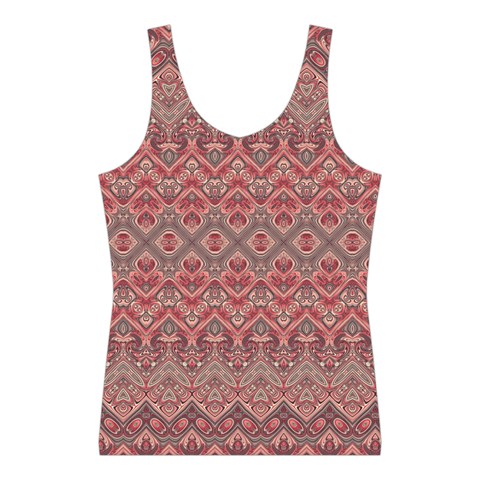 Boho Rustic Pink Sport Tank Top  from ArtsNow.com Front