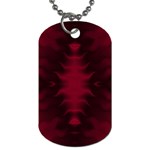 Black Red Tie Dye Pattern Dog Tag (One Side)