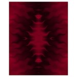 Black Red Tie Dye Pattern Drawstring Bag (Small)