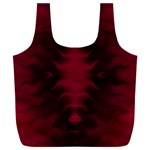 Black Red Tie Dye Pattern Full Print Recycle Bag (XXL)