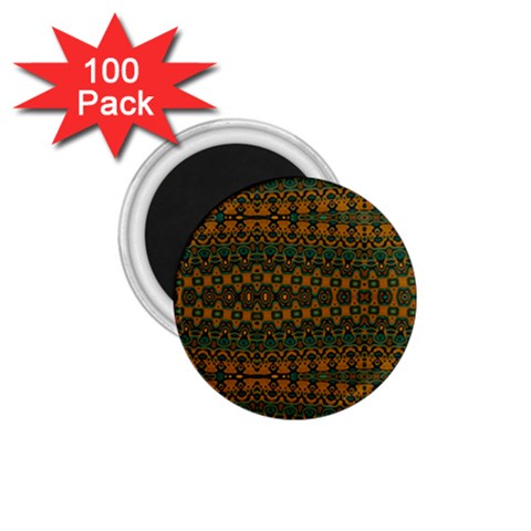 Boho Rustic Green 1.75  Magnets (100 pack)  from ArtsNow.com Front