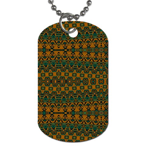 Boho Rustic Green Dog Tag (Two Sides) from ArtsNow.com Front