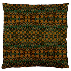 Boho Rustic Green Large Flano Cushion Case (Two Sides) from ArtsNow.com Front