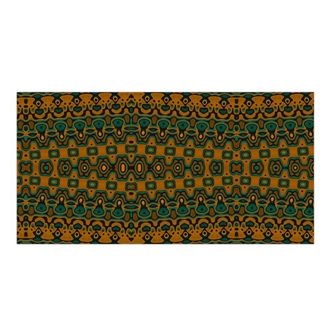 Boho Rustic Green Satin Shawl from ArtsNow.com Front