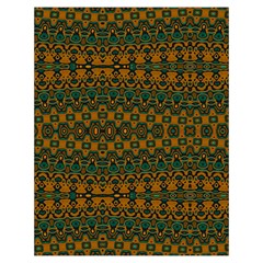 Boho Rustic Green Toiletries Pouch from ArtsNow.com Back