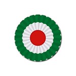 National Cockade of Iran  Rubber Round Coaster (4 pack) 