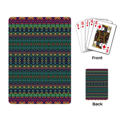 Boho Summer Green Playing Cards Single Design (Rectangle) from ArtsNow.com Back