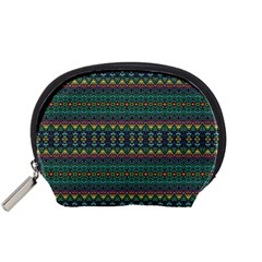 Boho Summer Green Accessory Pouch (Small) from ArtsNow.com Front