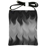 Abstract Black Grey Shoulder Sling Bag
