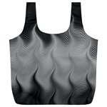 Abstract Black Grey Full Print Recycle Bag (XL)