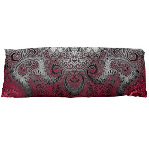 Black Pink Spirals and Swirls Body Pillow Case Dakimakura (Two Sides) from ArtsNow.com Front