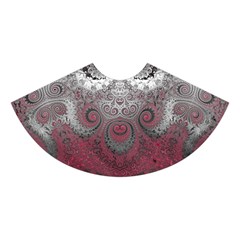 Black Pink Spirals and Swirls Midi Sleeveless Dress from ArtsNow.com Skirt Front
