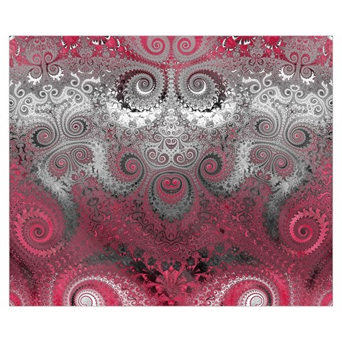 Black Pink Spirals and Swirls Medium Tote Bag from ArtsNow.com Front