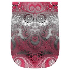 Black Pink Spirals and Swirls Wristlet Pouch Bag (Small) from ArtsNow.com Left Side
