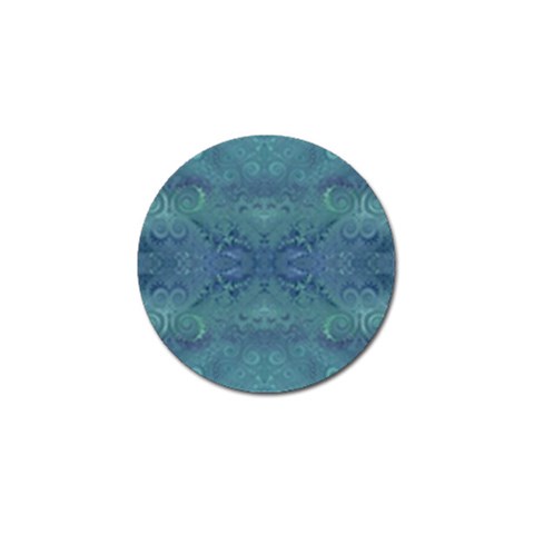 Teal Spirals and Swirls Golf Ball Marker (4 pack) from ArtsNow.com Front