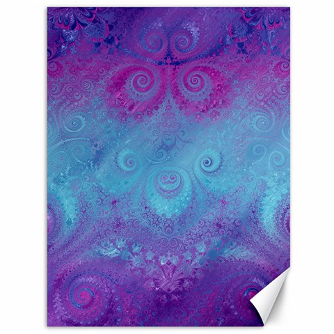 Purple Blue Swirls and Spirals Canvas 36  x 48  from ArtsNow.com 35.26 x46.15  Canvas - 1