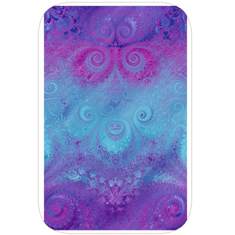 Purple Blue Swirls and Spirals Belt Pouch Bag (Large) from ArtsNow.com Back