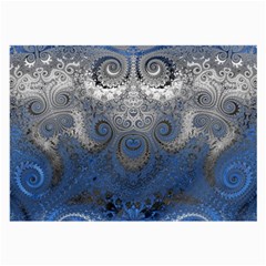 Blue Swirls and Spirals Large Glasses Cloth (2 Sides) from ArtsNow.com Front