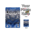 Blue Swirls and Spirals Playing Cards 54 Designs (Mini)