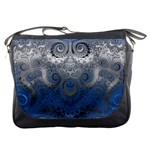 Blue Swirls and Spirals Messenger Bag