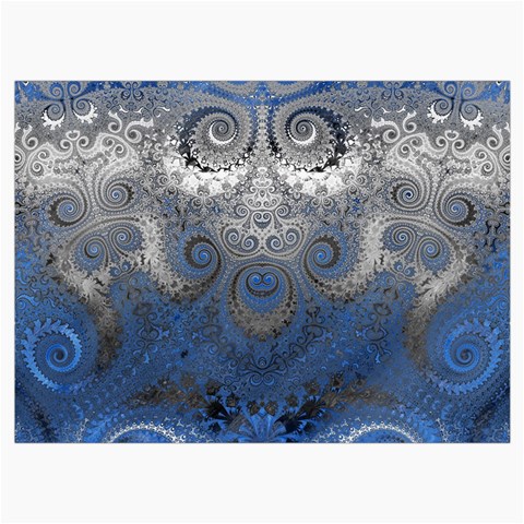 Blue Swirls and Spirals Roll Up Canvas Pencil Holder (M) from ArtsNow.com Front