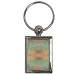 Peach Green Texture Key Chain (Rectangle)