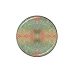 Peach Green Texture Hat Clip Ball Marker (4 pack)