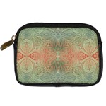 Peach Green Texture Digital Camera Leather Case