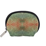 Peach Green Texture Accessory Pouch (Small)