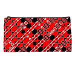 Abstract Red Black Checkered Pencil Case