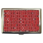 Abstract Red Black Checkered Cigarette Money Case