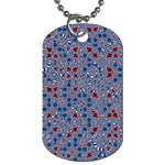 Abstract Checkered Pattern Dog Tag (Two Sides)